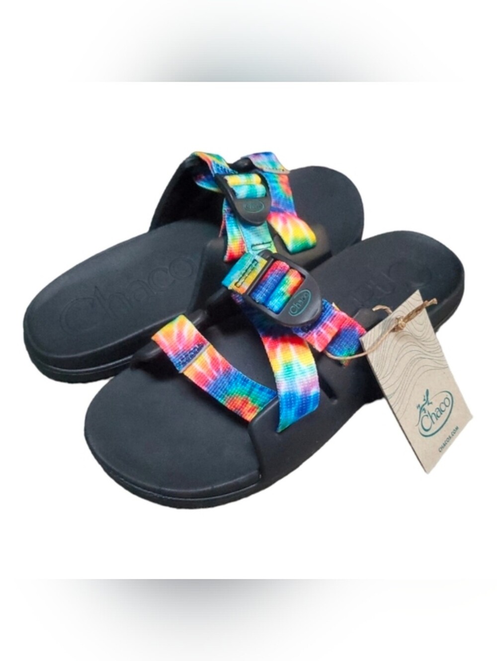 Kids Chaco Chillos Tie-Dye Sandals Black Size 6 NWOB